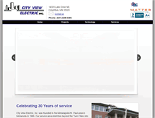 Tablet Screenshot of cityviewelectric.com
